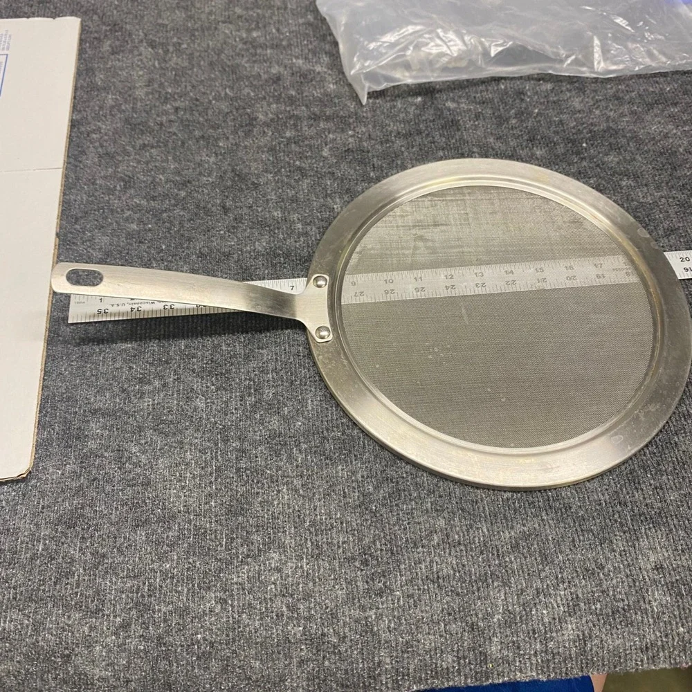 Stainless Steel Splatter Screen 11.5 Inch Round Fine Mesh Grease Guard Silver